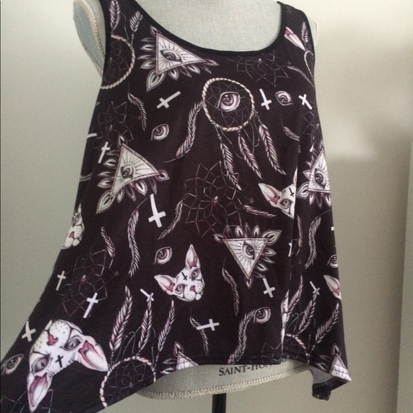 💖 Witch cat top by Spin Doctor💖 - Picture 2 of 4